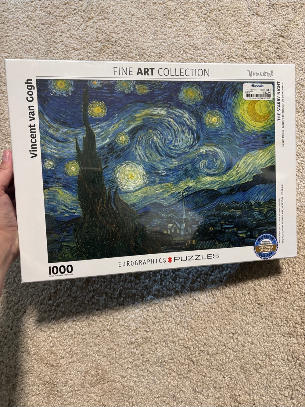 EuroGraphics 'Starry Night' 1000-Piece Puzzle - Blue/Yellow